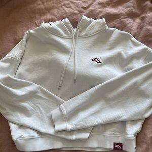 Anjunadeep White Cropped Hoodie - House music